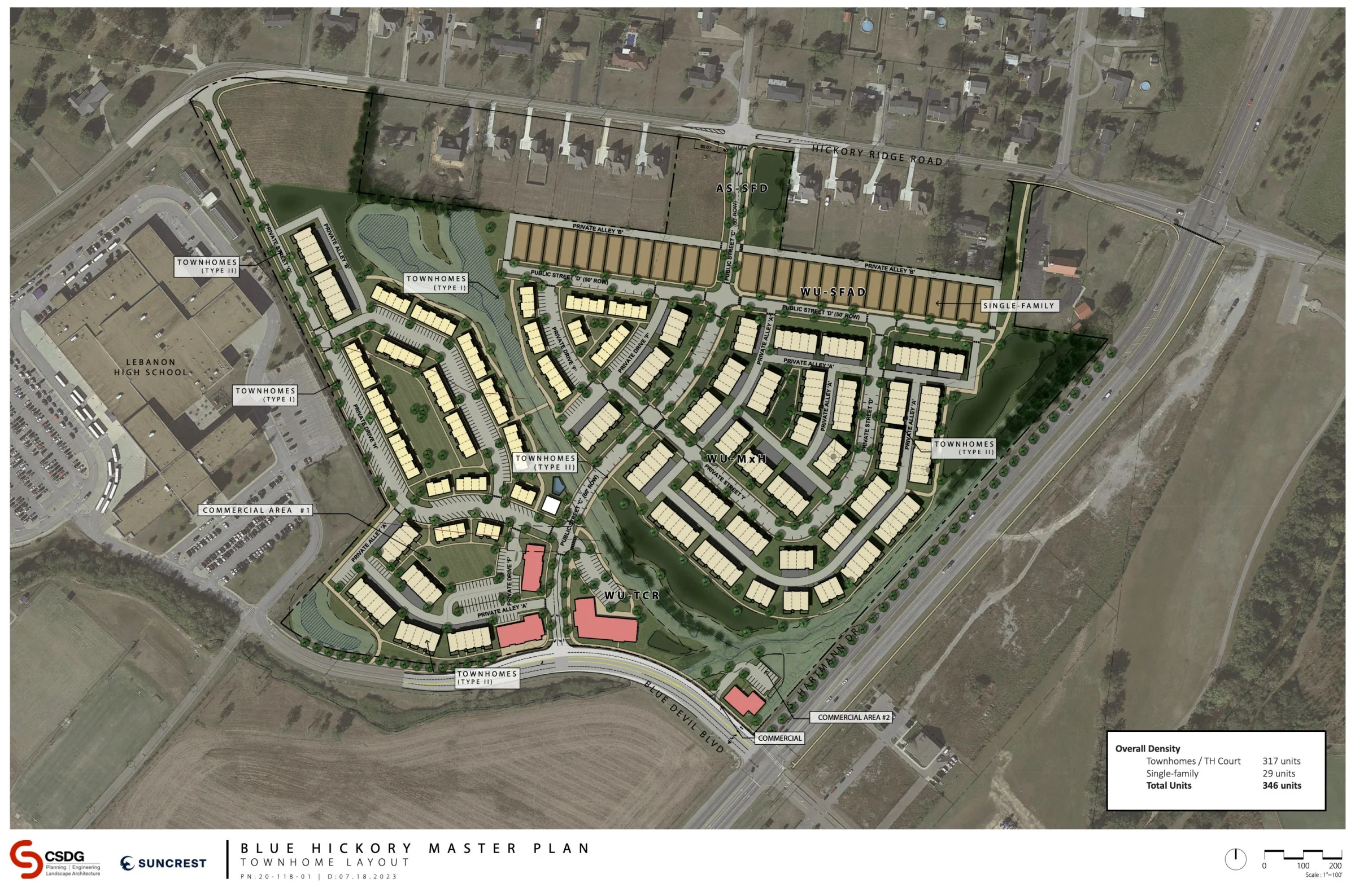 Lebanon approves Blue Hickory plan for 346 homes, 30K square feet of commercial space